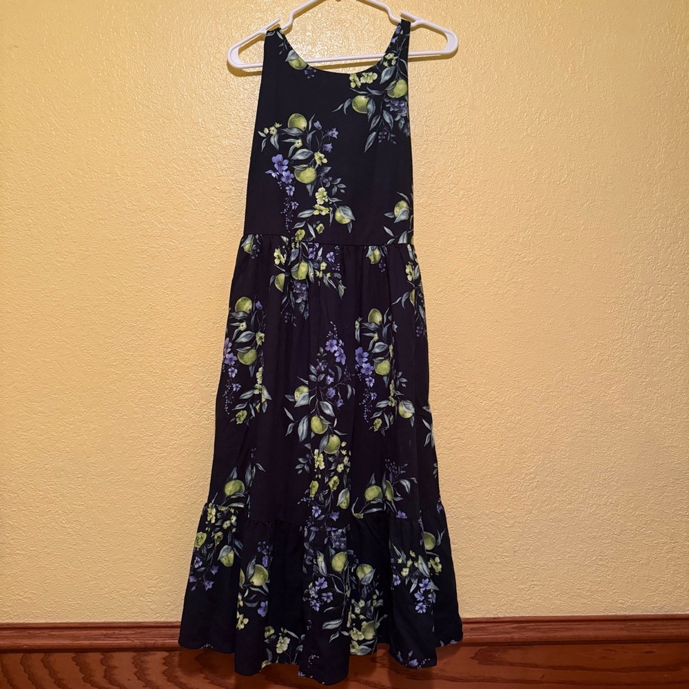 Time and Tru Women’s Tie Back Midi Dress Medium